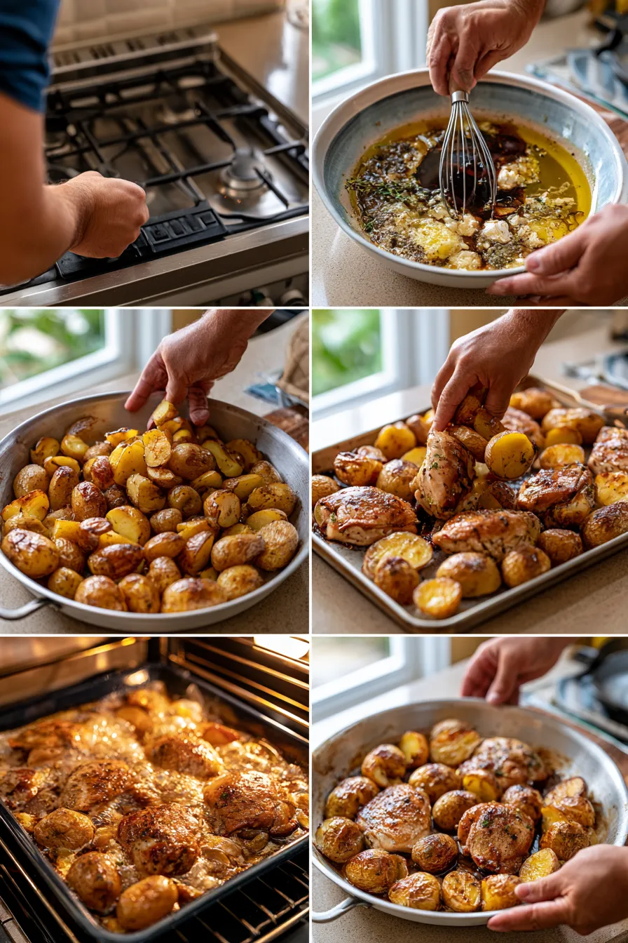 One-Pan Lemon Balsamic Chicken & Potatoes