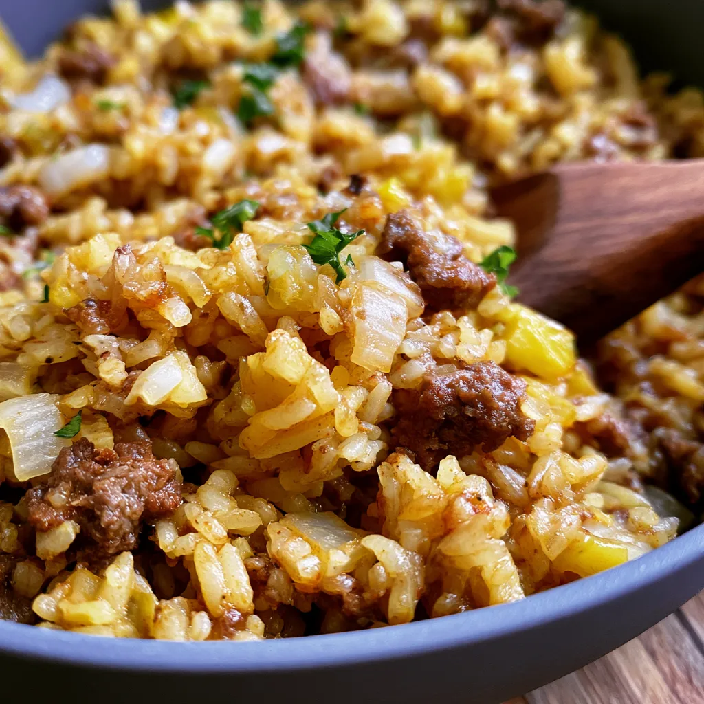 One Pot Beef and Rice