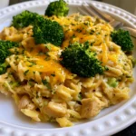 One-Pot Cheesy Chicken and Broccoli Orzo