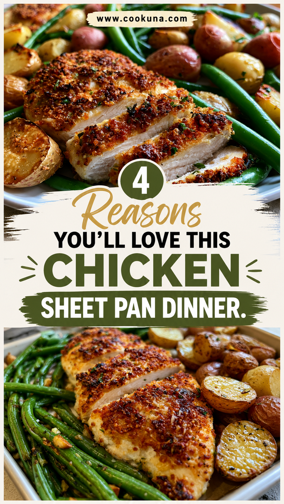 Parmesan Crusted Chicken Sheet Pan Dinner