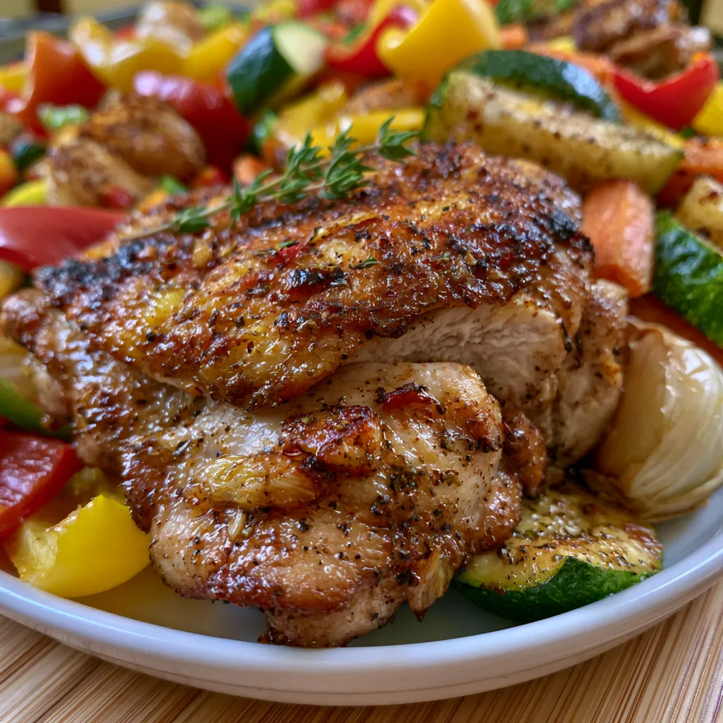 Roasted Garlic Chicken and Vegetables