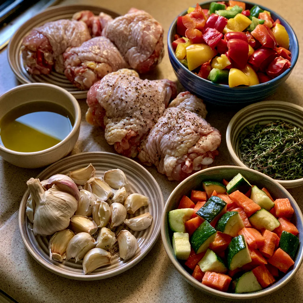 Roasted Garlic Chicken and Vegetables