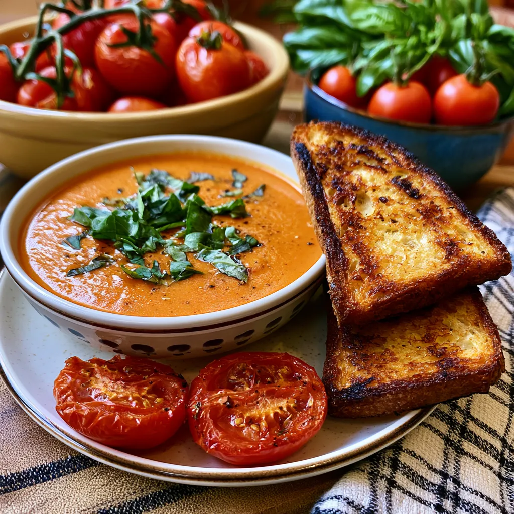Roasted Tomato Basil Soup