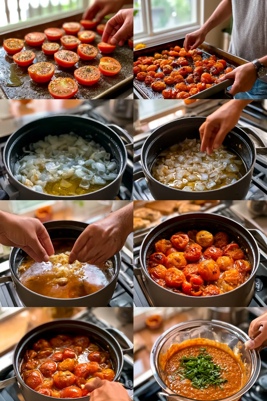 Roasted Tomato Basil Soup