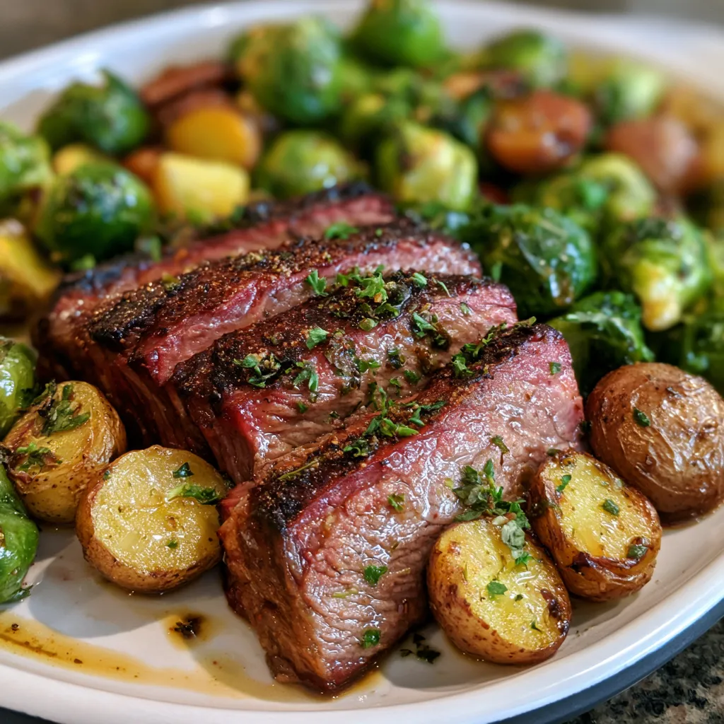 Sheet-Pan Smoked Beef and Fall Veggies