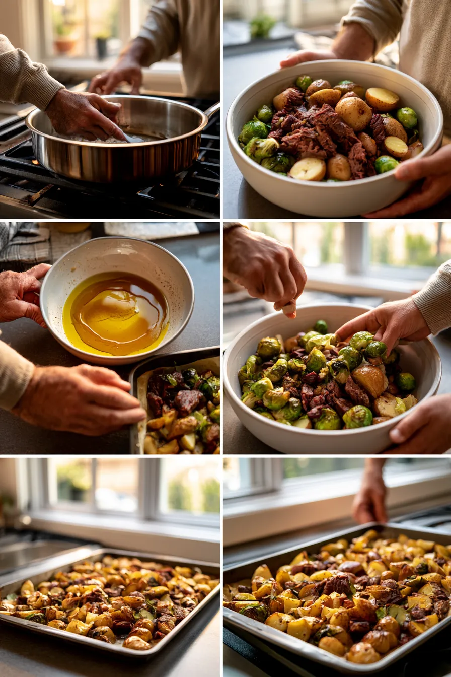 Sheet-Pan Smoked Beef and Fall Veggies