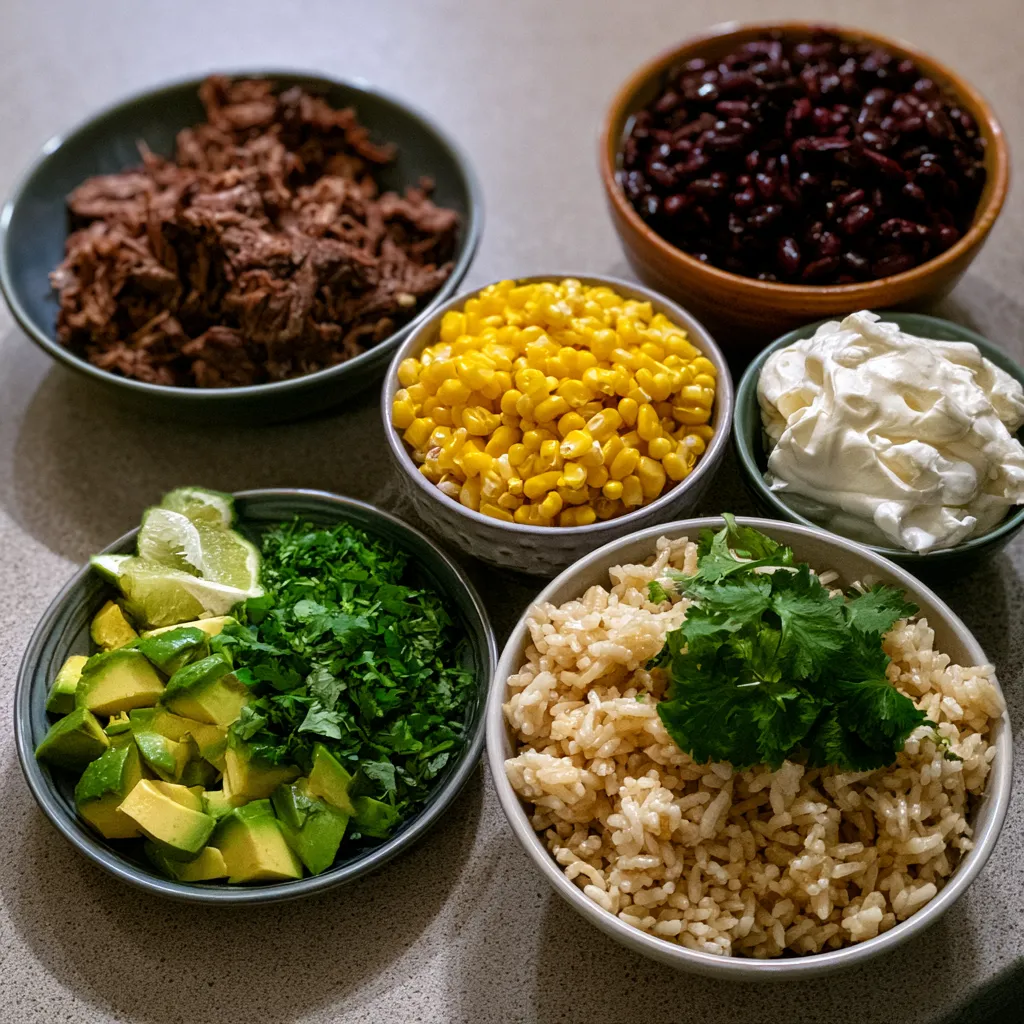 Shredded Beef Burrito Bowl
