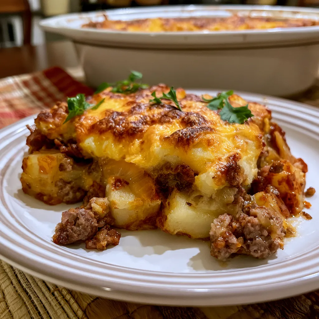 Slow Cooker Cowboy Potato Casserole