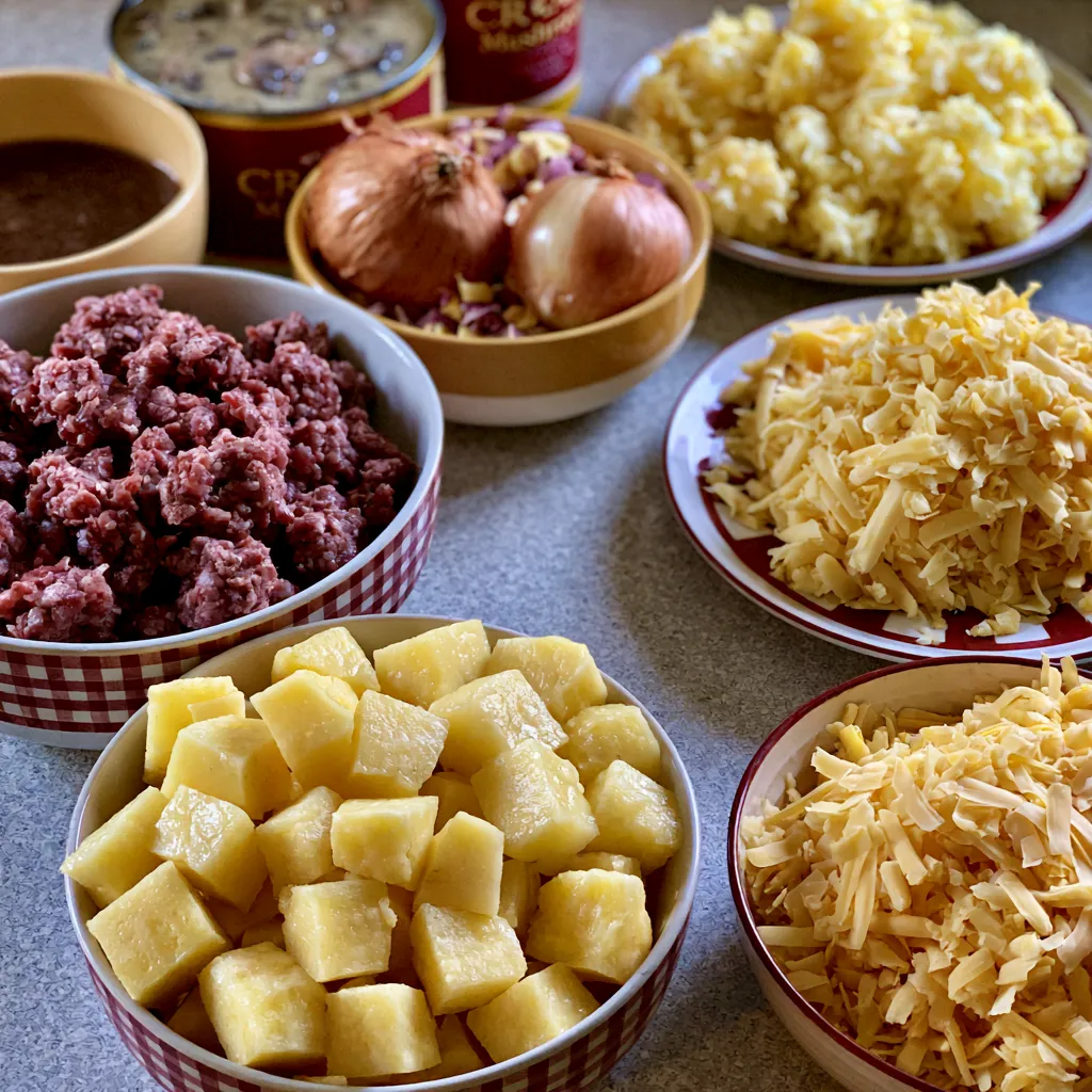 Slow Cooker Cowboy Potato Casserole