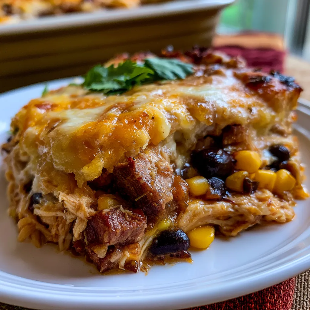 Smoked Beef Chicken Casserole
