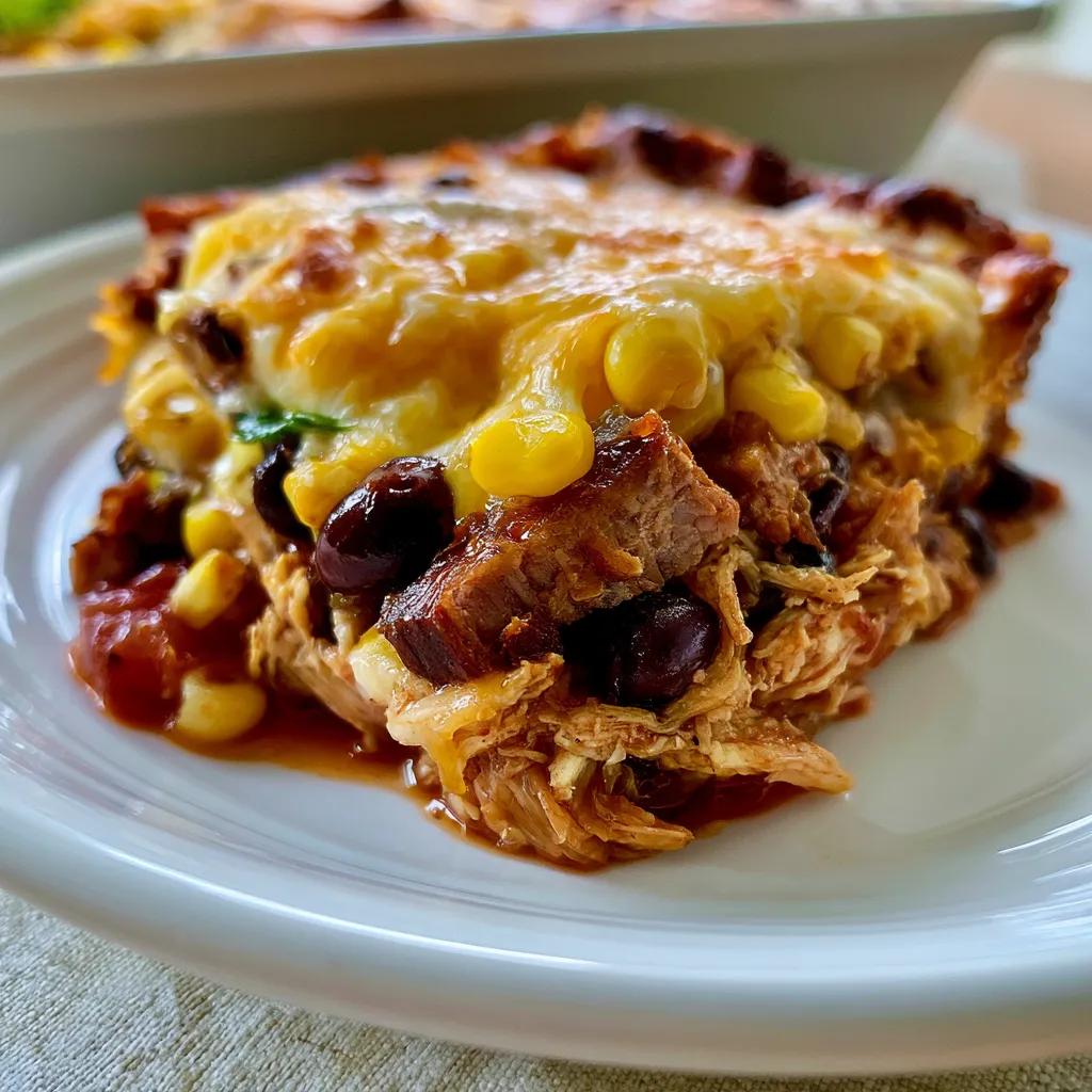 Smoked Beef Chicken Casserole