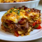 Smoked Beef Fajita Casserole
