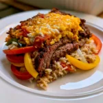Smoked Beef Fajita Casserole