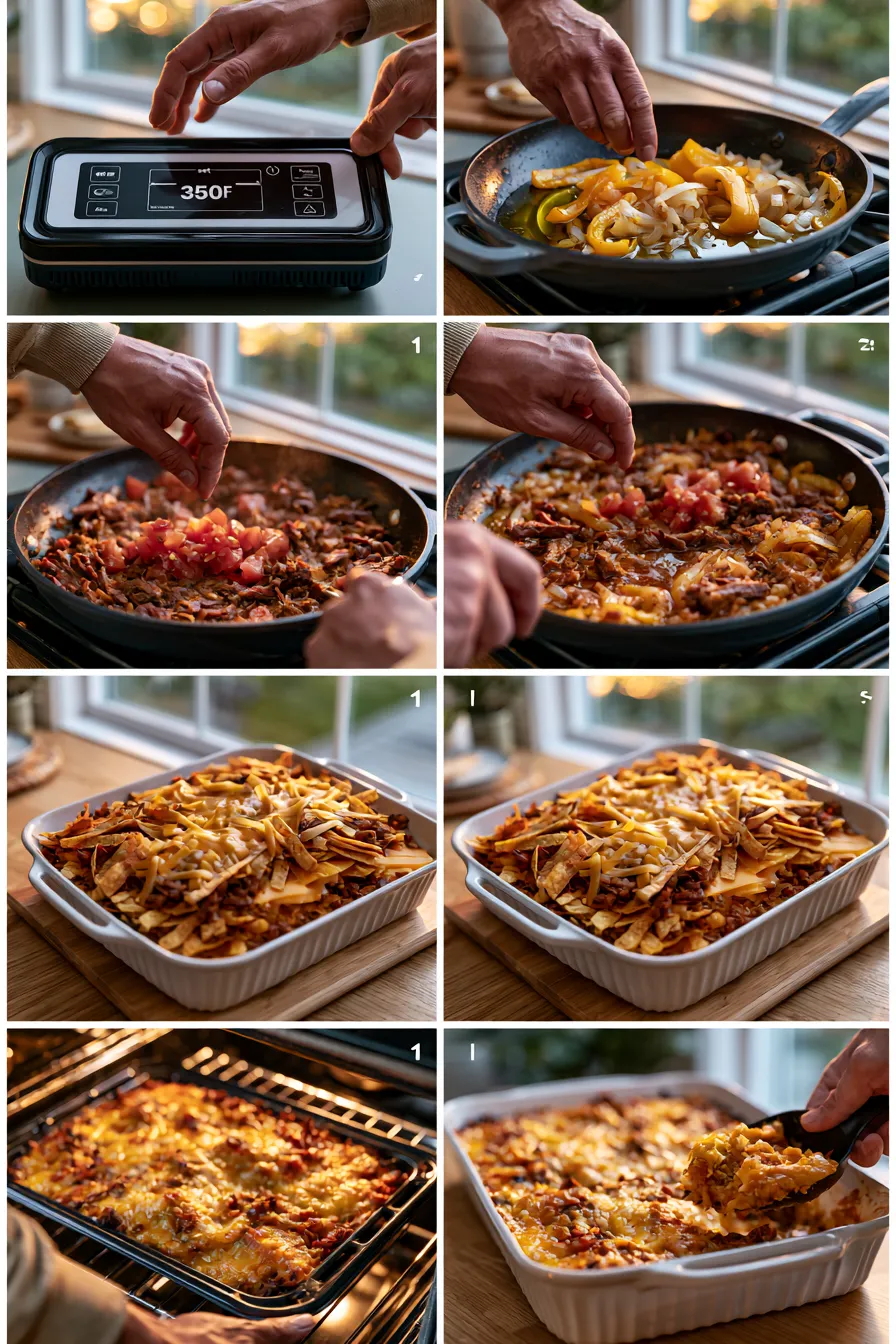Smoked Beef Fajita Casserole