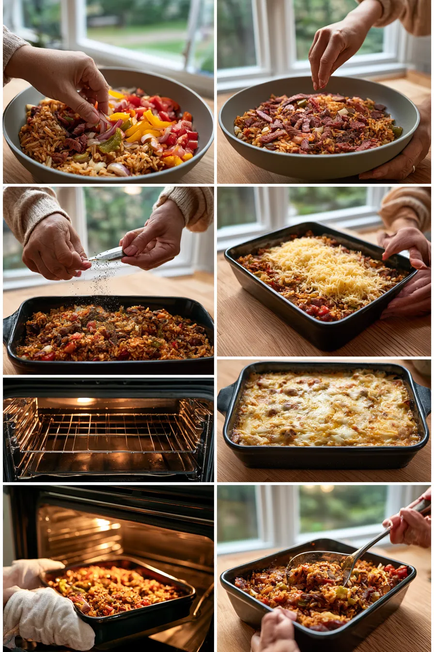 Smoked Beef Fajita Casserole