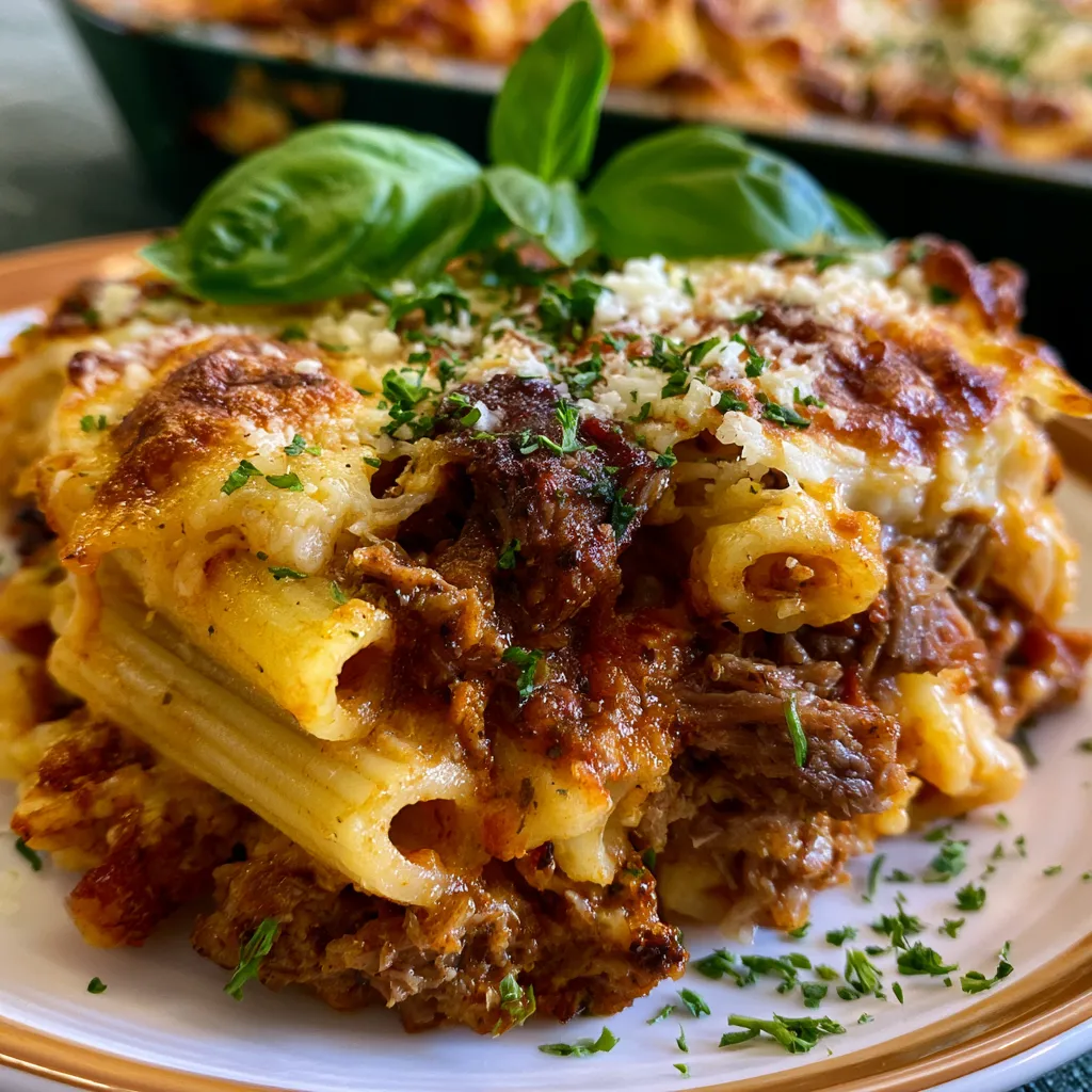 Smoked Beef Pasta Bake