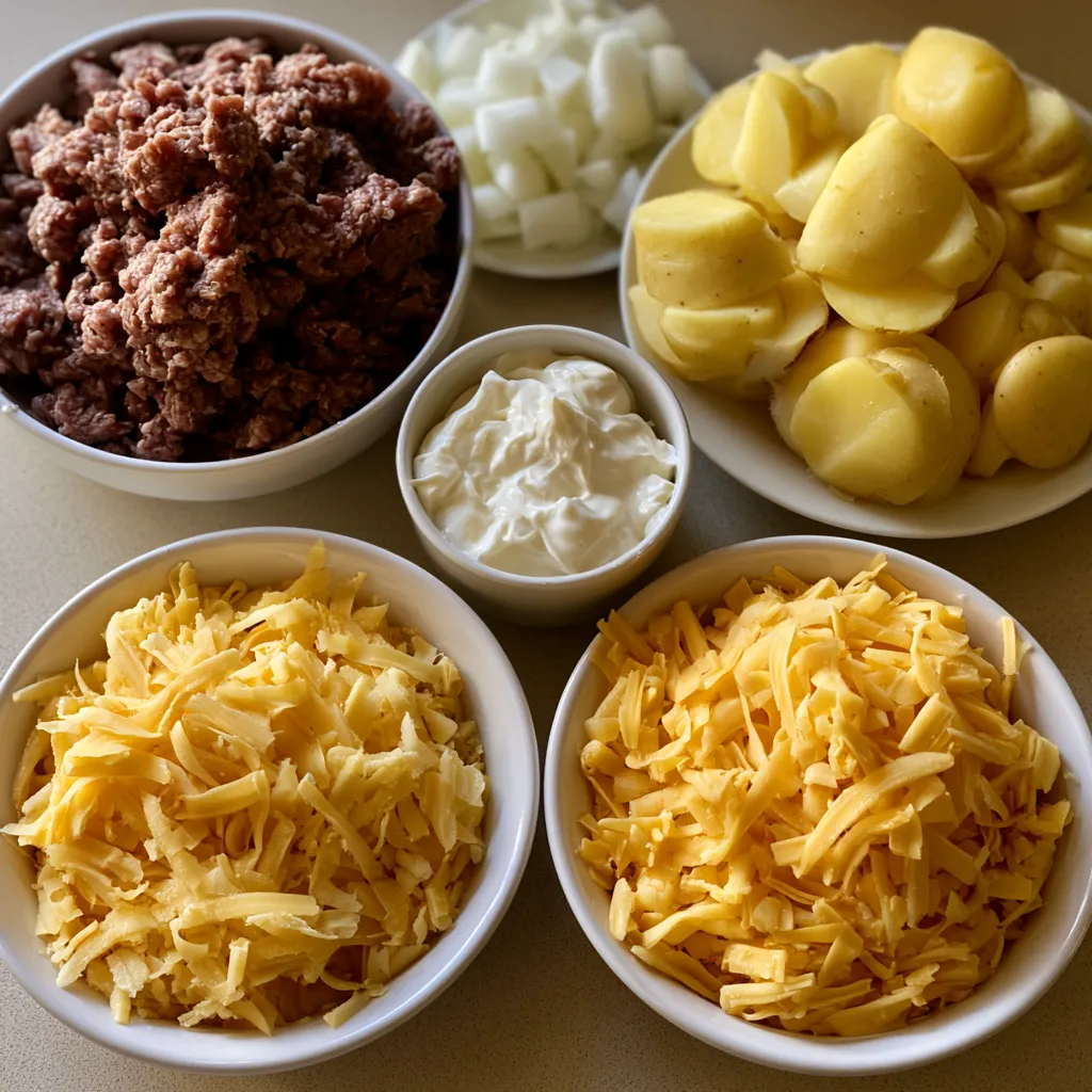 Smoked Beef Potato Casserole