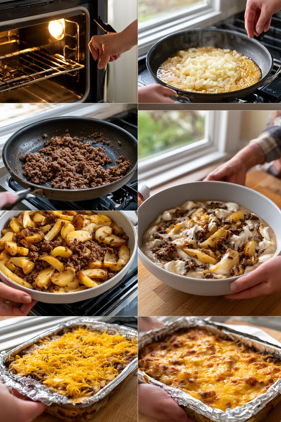 Smoked Beef Potato Casserole