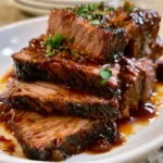 Smoked Beef and Grape Juice Glaze