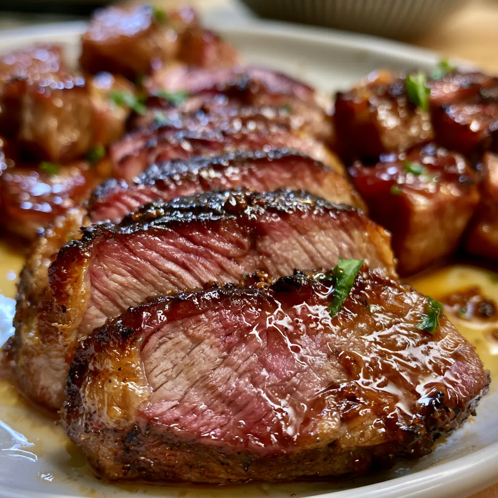 Smoked Beef and Grape Juice Glaze