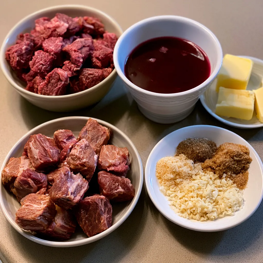 Smoked Beef and Grape Juice Glaze