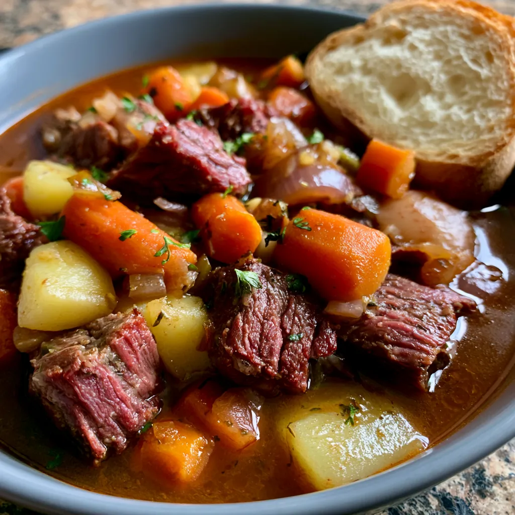 Smoked Beef and Grape Juice Stew