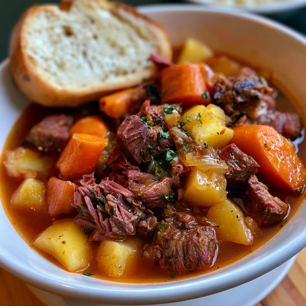 Smoked Beef and Grape Juice Stew