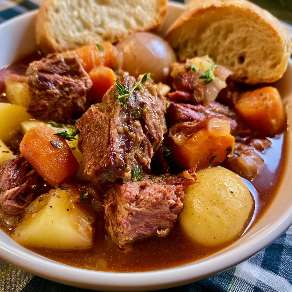 Smoked Beef and Grape Juice Stew