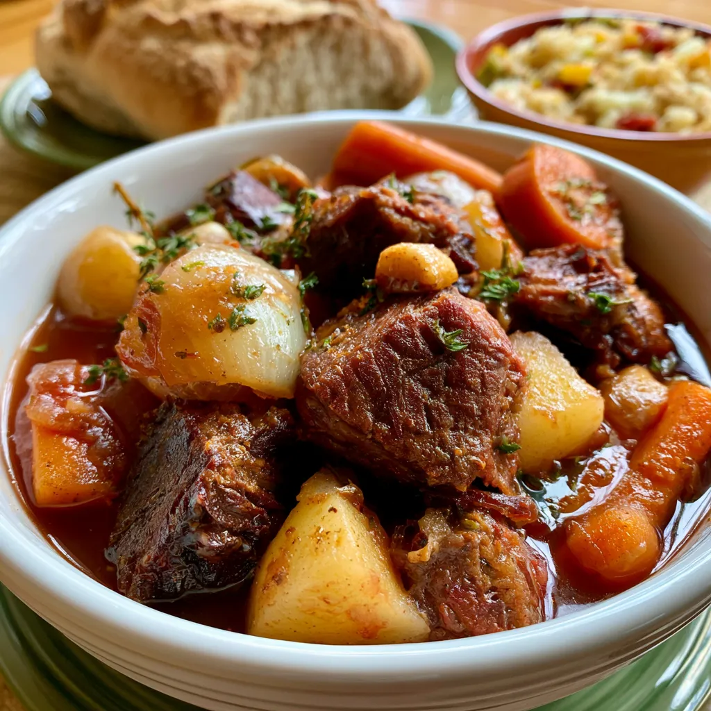 Smoked Beef and Grape Juice Stew