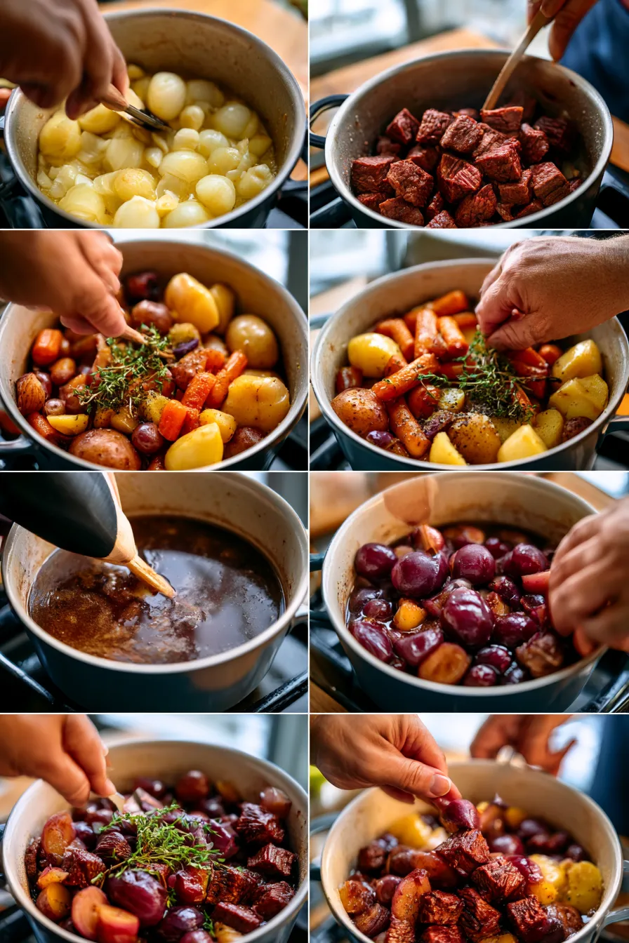 Smoked Beef and Grape Juice Stew