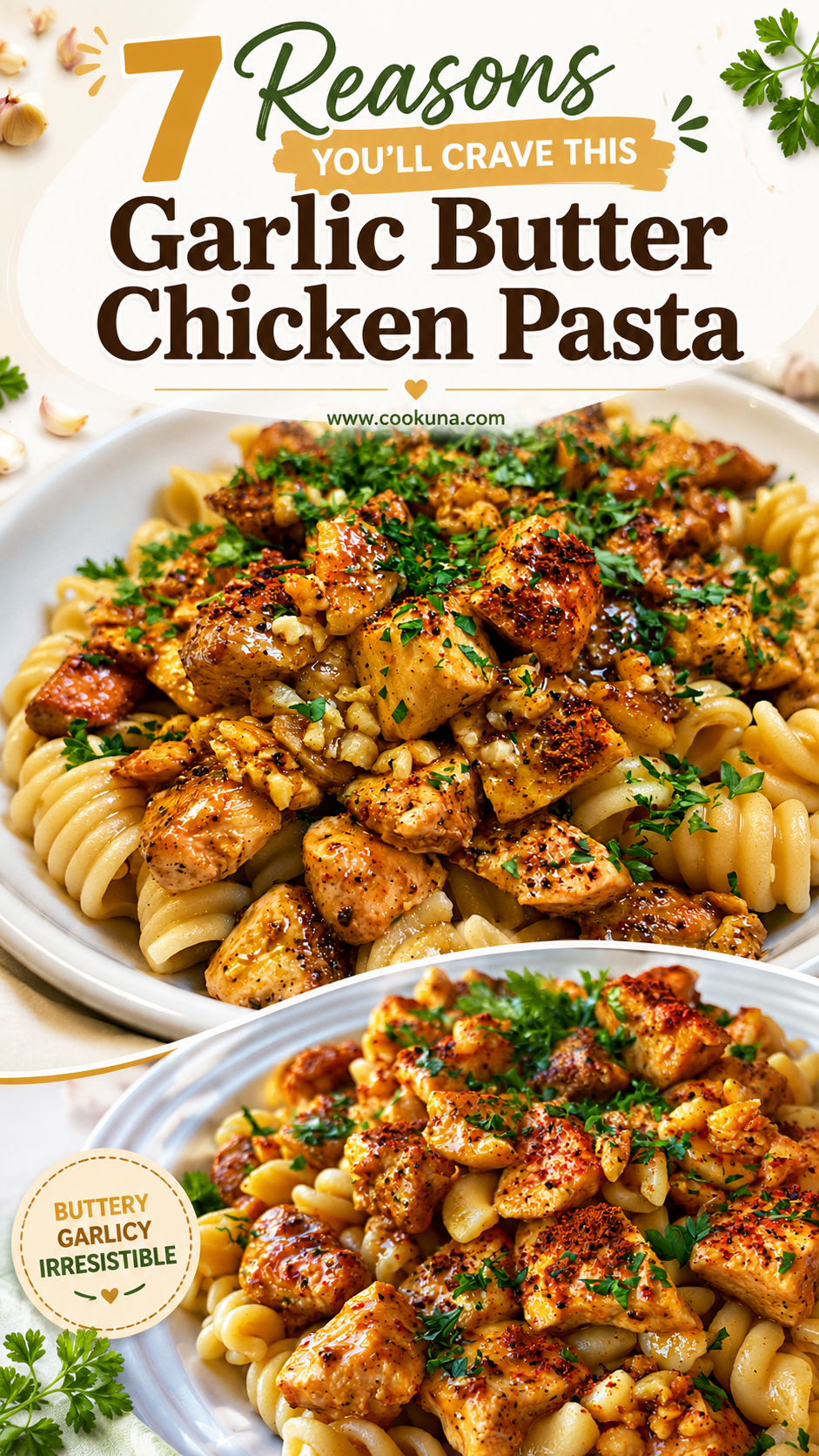 Sticky Smoky Garlic Butter Chicken Pasta