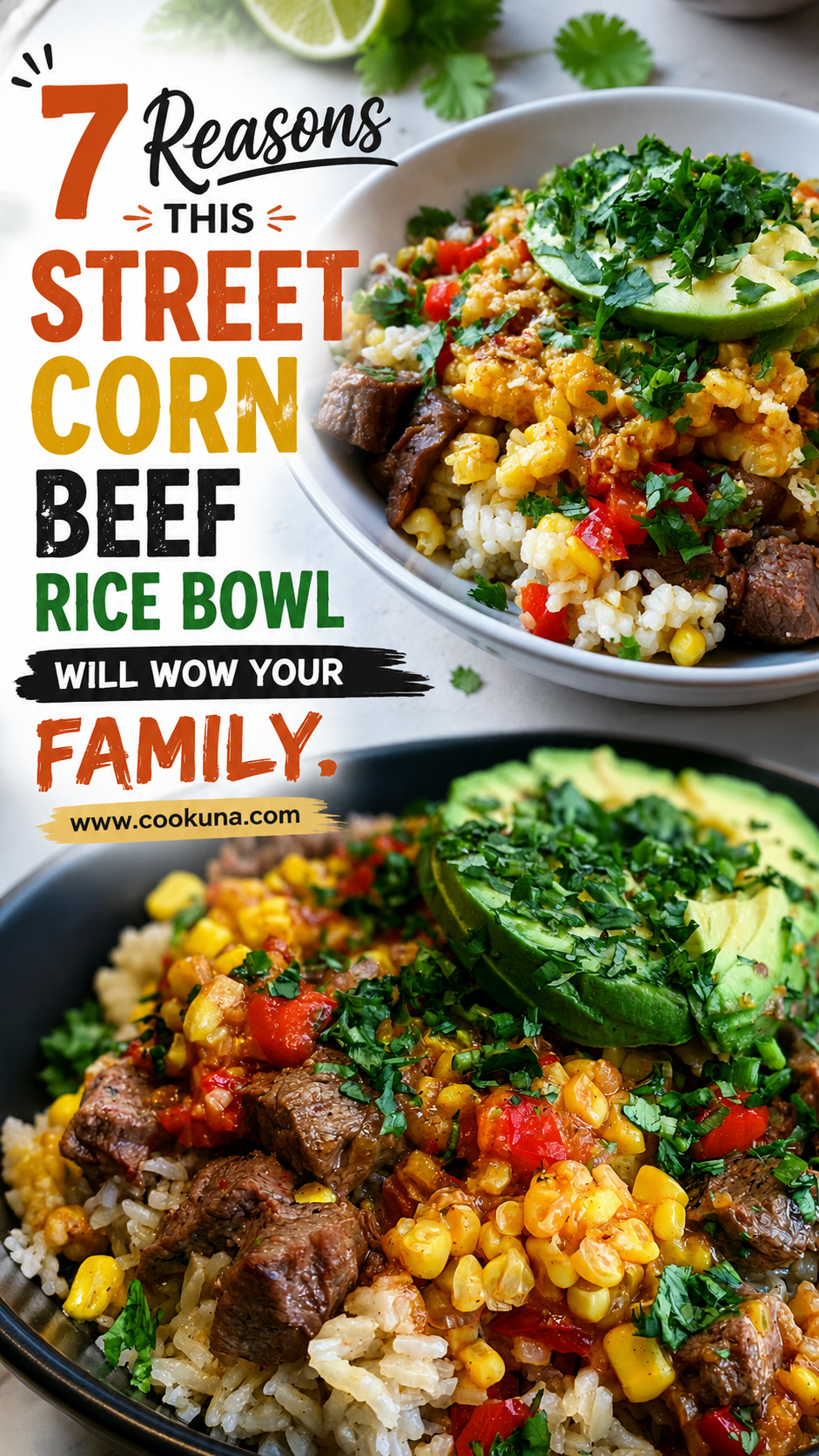Street Corn Beef Rice Bowl