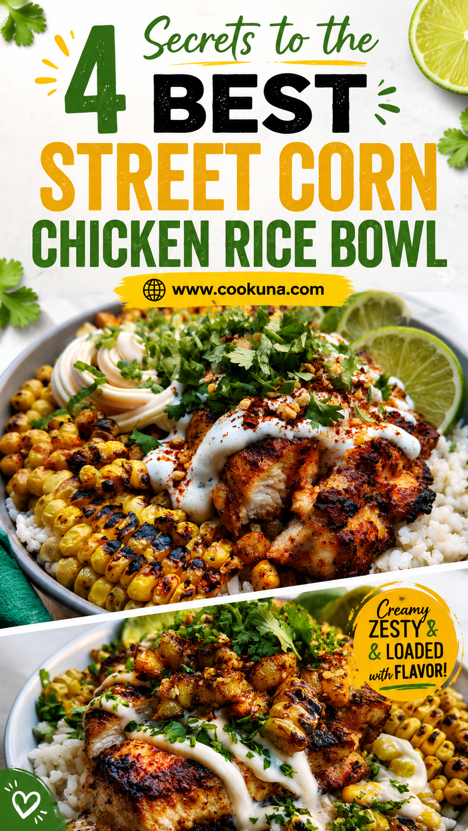 Street Corn Chicken Rice Bowl