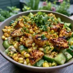 Street Corn Creamy Cucumber Chicken Salad