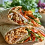Thai Peanut Chicken Wraps