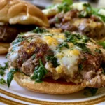 White Cheddar & Spinach Beef Burgers