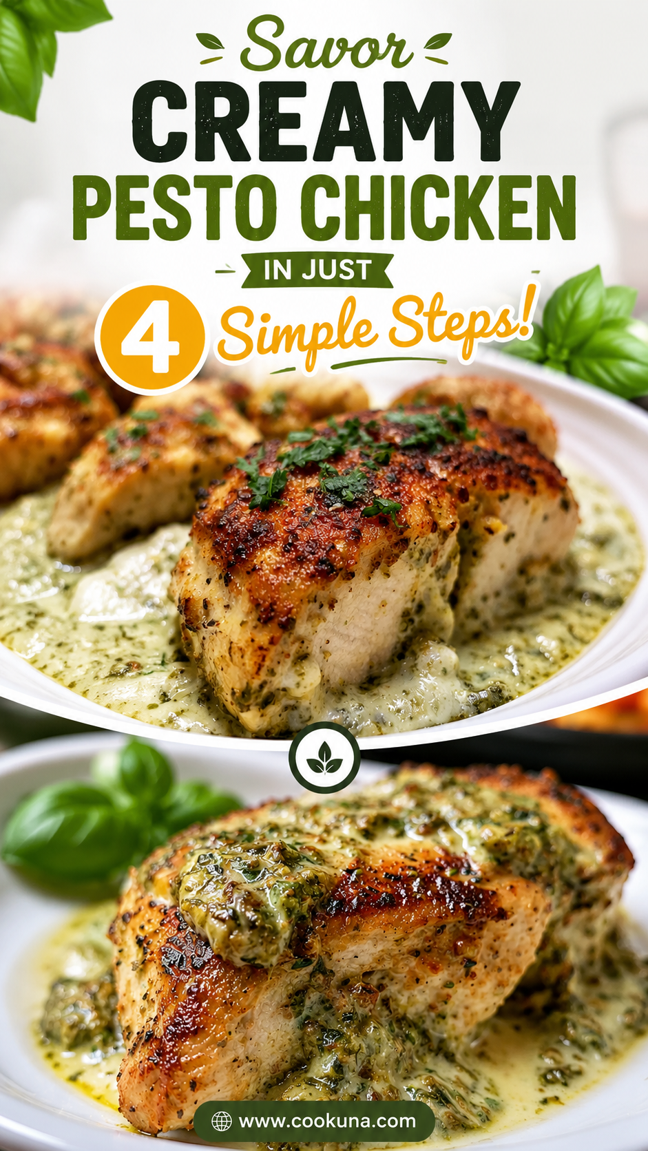 creamy pesto chicken