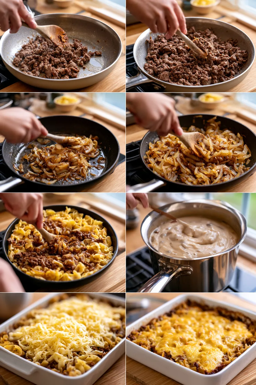 french onion beef casserole