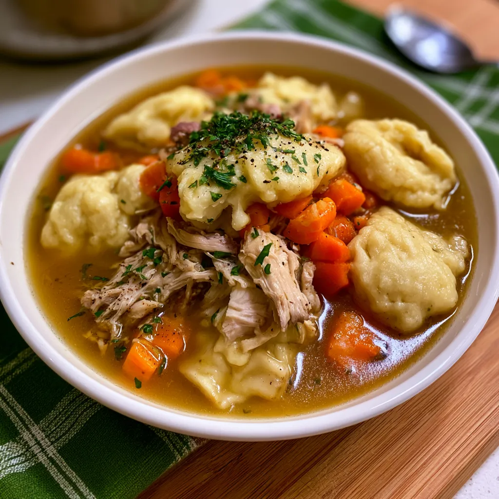 homemade chicken and dumplings