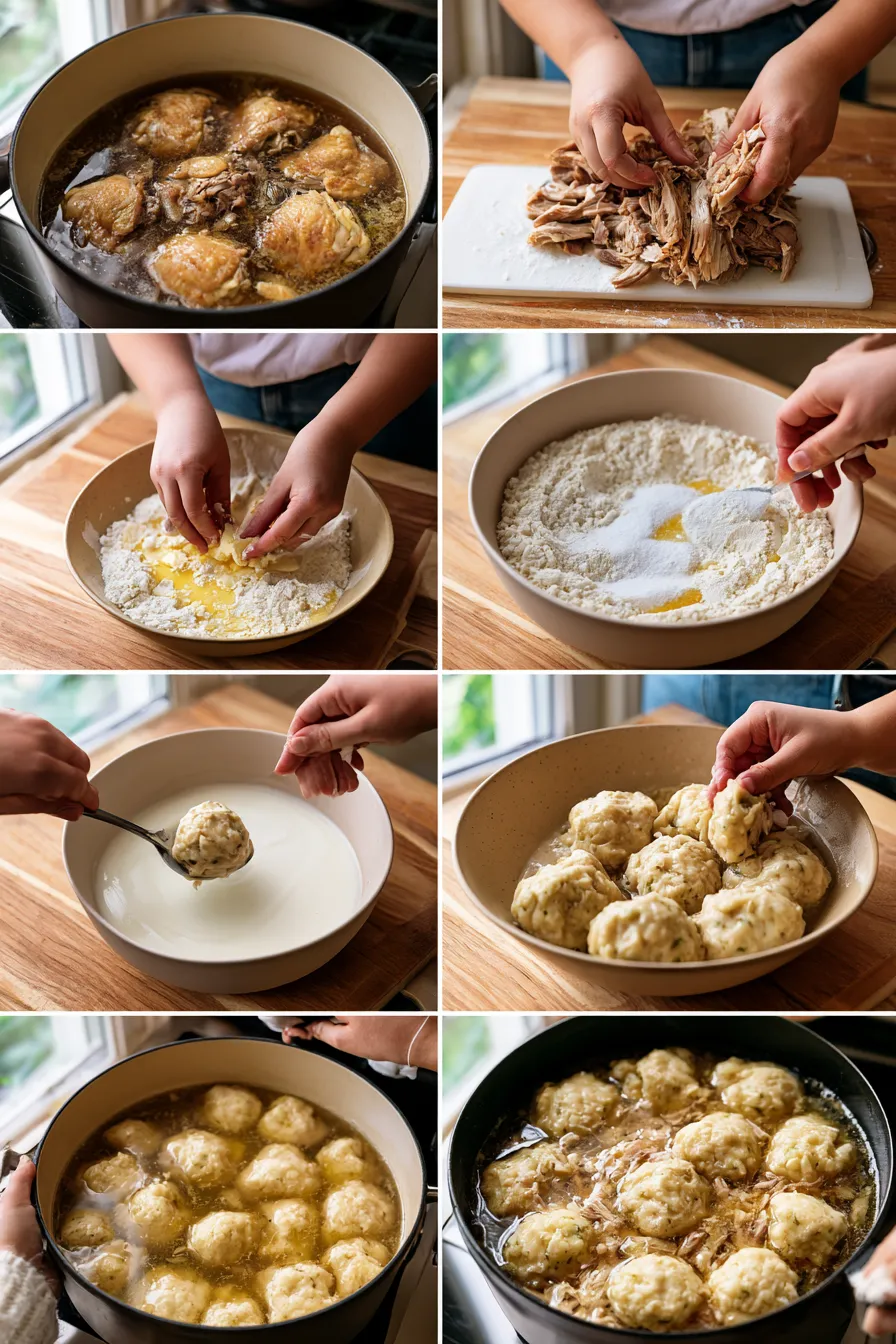 homemade chicken and dumplings