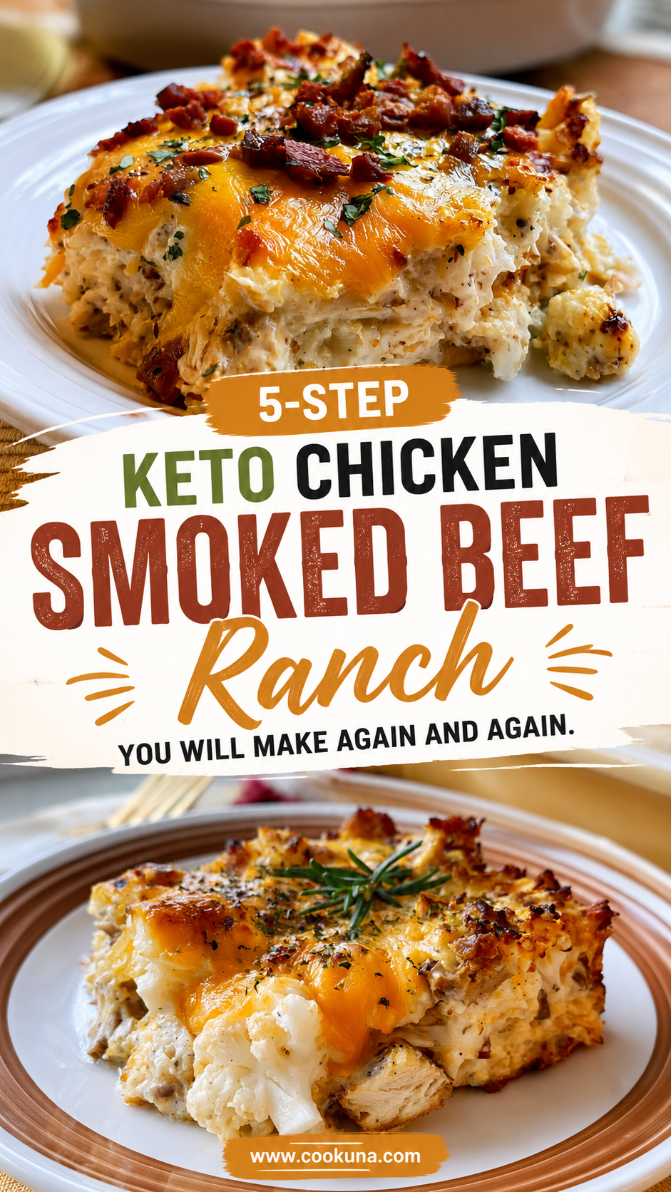 keto chicken bacon ranch casserole