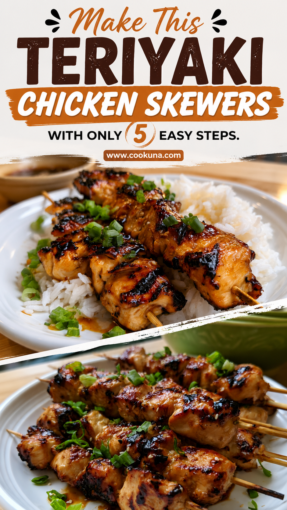 teriyaki chicken skewers