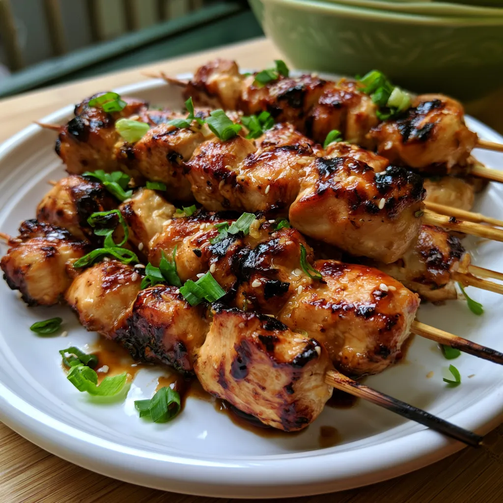 teriyaki chicken skewers