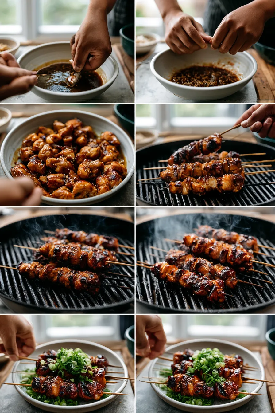 teriyaki chicken skewers
