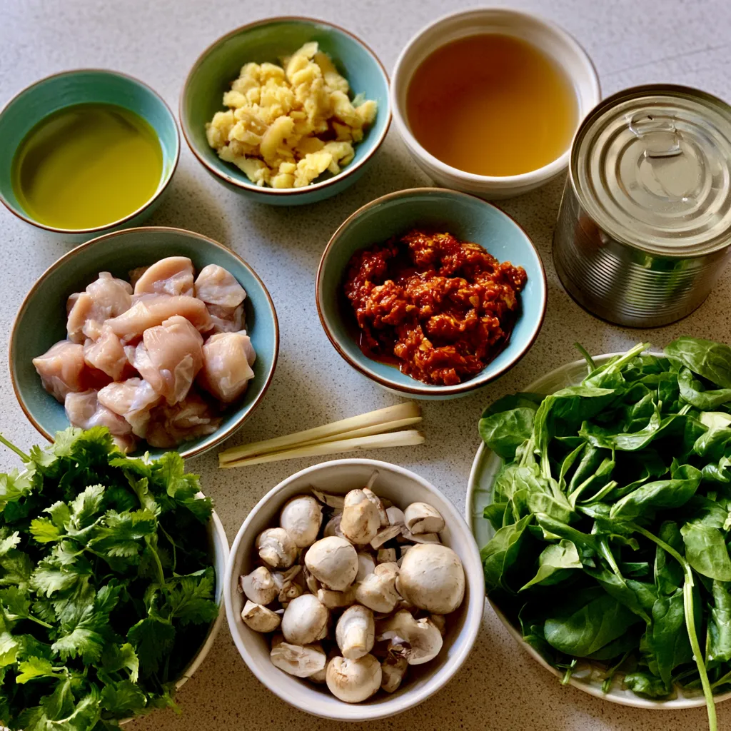 20 minute thai chicken curry soup