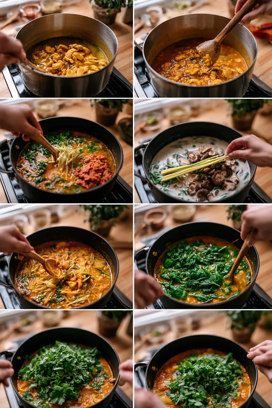 20 minute thai chicken curry soup