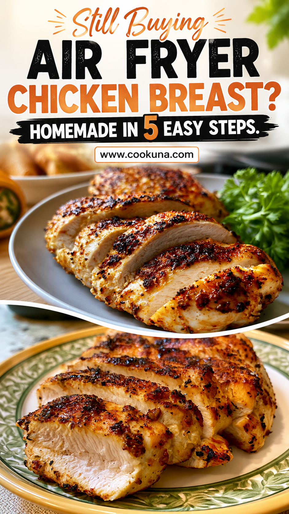 air fryer chicken breast without breading