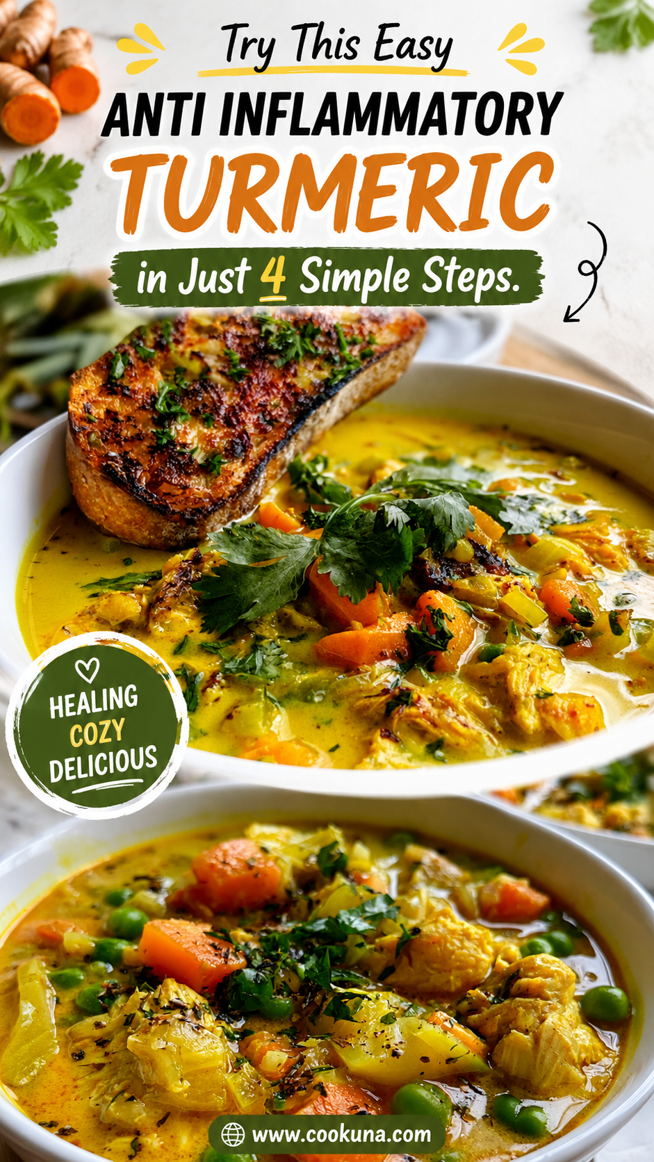 anti inflammatory turmeric chicken soup