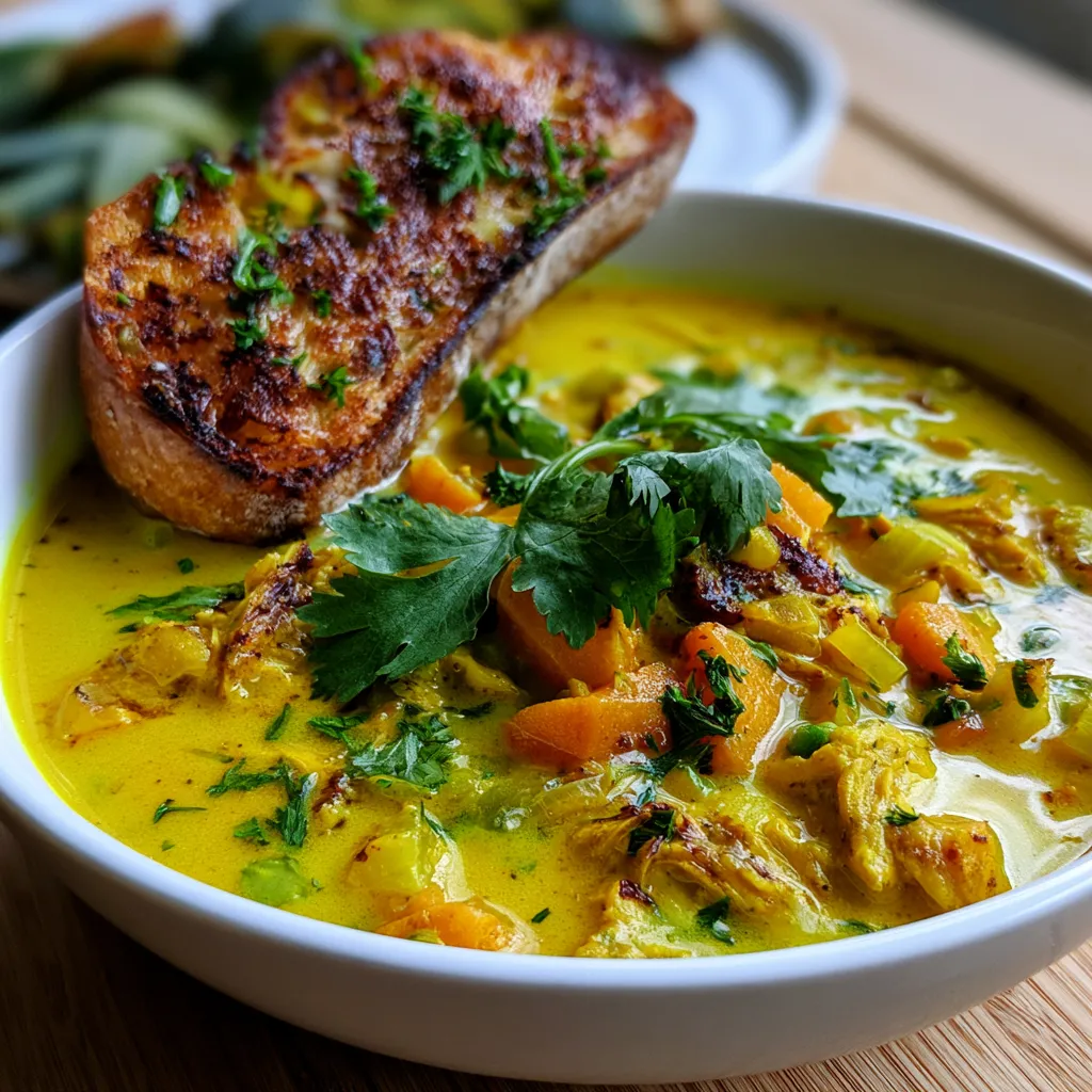 anti inflammatory turmeric chicken soup