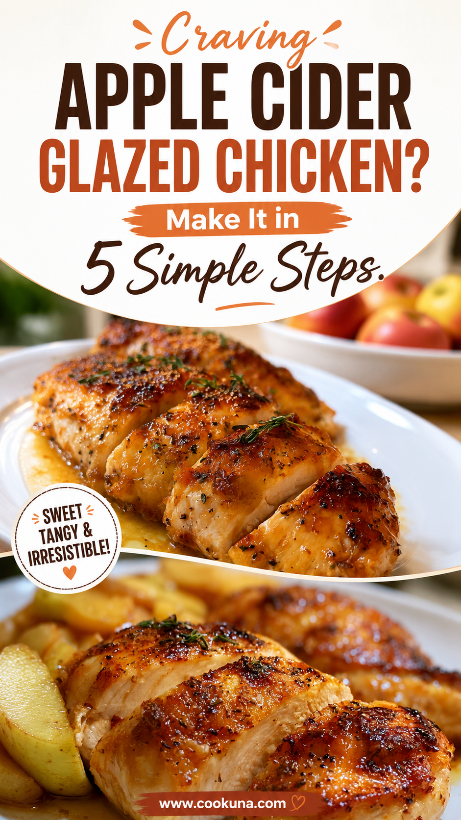 apple cider glazed chicken